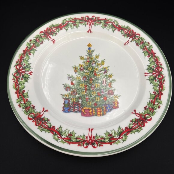 2 Christopher Radko Holiday Celebrations Tradition Christmas Tree Plate 10 3/4" - Picture 3 of 7